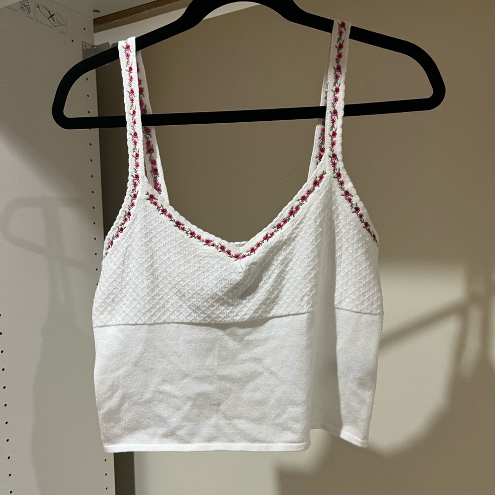 Forever 21 Cropped Knit Tank Top